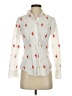 J.Crew 100% Polyester Hearts Ivory Long Sleeve Blouse Size 0 - photo 1