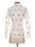J.Crew 100% Polyester Hearts Ivory Long Sleeve Blouse Size 0 - photo 2