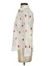 J.Crew 100% Polyester Hearts Ivory Long Sleeve Blouse Size 0 - photo 5