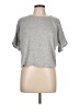 Bobeau Tweed Gray Short Sleeve T-Shirt Size L (petite) - photo 1
