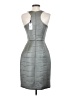 Milly Metallic Gray Cocktail Dress Size 2 - photo 2