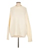 Cable Stitch Ivory Turtleneck Sweater Size M - photo 1
