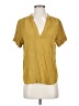 J.Crew 100% Viscose Yellow Short Sleeve Blouse Size XS - photo 1