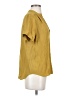 J.Crew 100% Viscose Yellow Short Sleeve Blouse Size XS - photo 4