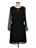 Coldwater Creek 100% Polyester Solid Black Casual Dress Size 10 - photo 1