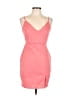 Windsor Solid Pink Cocktail Dress Size L - photo 1
