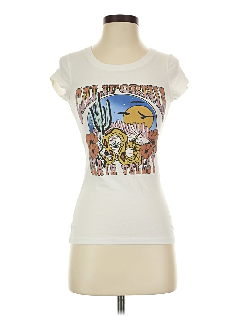 Pre-owned Wound Up Short Sleeve T-shirt In Ivory