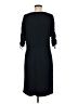 Ellen Tracy Solid Black Casual Dress Size M - photo 2