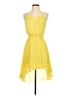 Bebe Solid Yellow Cocktail Dress Size XS - photo 1