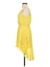 Bebe Solid Yellow Cocktail Dress Size XS - photo 5