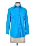 Ameliora Blue Long Sleeve Button-Down Shirt Size S - photo 1