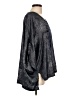 Umgee 100% Polyester Metallic Gray 3/4 Sleeve Blouse Size L - photo 4