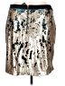 DKNY 100% Nylon Metallic Silver Casual Skirt Size XL - photo 2