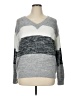 BLOOMCHIC 100% Acrylic Color Block Gray Pullover Sweater Size 14 - 16 - photo 1