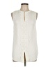 Pale Sky 100% Rayon Ivory Sleeveless Blouse Size L - photo 1