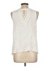 Pale Sky 100% Rayon Ivory Sleeveless Blouse Size L - photo 2
