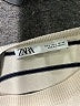Zara Stripes Ivory Pullover Sweater Size L - photo 7