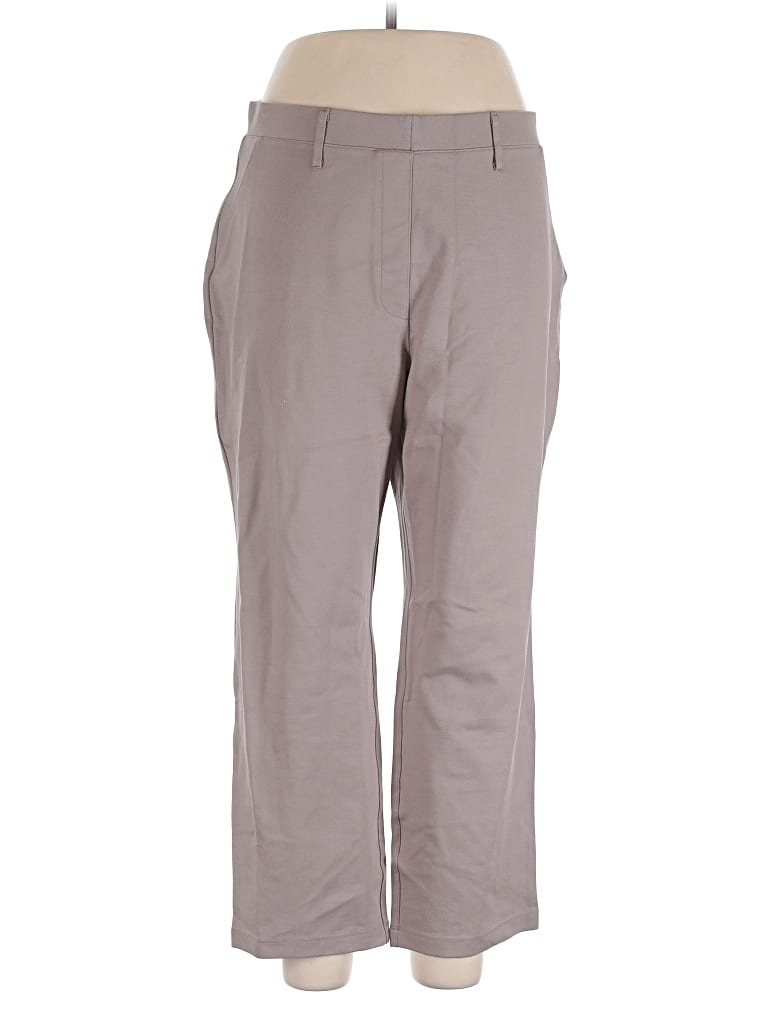 Pre-owned Quince Casual Pants In Gray