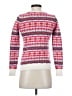 Ann Taylor LOFT Print White Pink Pullover Sweater Size XXS - photo 2