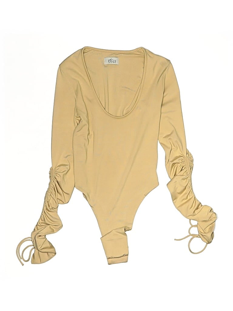 Oh Polly Bodysuit: Yellow Tops - Size 0