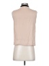 XXI Tan Sleeveless Button-Down Shirt Size XS - photo 2