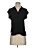 Nine West 100% Polyester Black Short Sleeve Blouse Size XS (petite) - photo 1