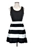 Express Stripes Gray Casual Dress Size S - photo 1