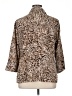 Covington 100% Polyester Animal Print Brown 3/4 Sleeve Blouse Size 16/18W - photo 2