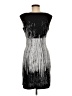 SD Collection Graphic Silver Cocktail Dress Size 6 - photo 2