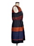 Ann Taylor LOFT 100% Polyester Graphic Brown Casual Dress Size 8 - photo 4