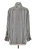 MNG Stripes Silver Long Sleeve Blouse Size 2 - photo 2