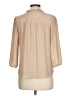 E&M Collection 100% Polyester Tan 3/4 Sleeve Blouse Size L - photo 2