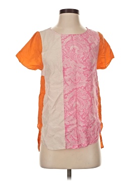 By Malene Birger Short Sleeve Silk Top