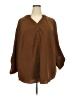 Emery Rose Brown 3/4 Sleeve Blouse Size 5XL - photo 1