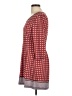 Max Studio Argyle Red Casual Dress Size L - photo 5