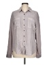 Maurices 100% Rayon Gray Long Sleeve Button-Down Shirt Size L - photo 1