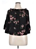 Jolt 100% Polyester Black 3/4 Sleeve Blouse Size XL - photo 1