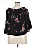 Jolt 100% Polyester Black 3/4 Sleeve Blouse Size XL - photo 2
