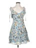 BCBGeneration Floral Blue Casual Dress Size S - photo 1