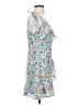 BCBGeneration Floral Blue Casual Dress Size S - photo 4