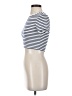 Zara Stripes Ivory Short Sleeve Turtleneck Size S - photo 5