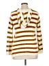 Derek Heart 100% Polyester Stripes Gold Pullover Sweater Size XL - photo 2