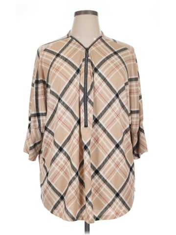 Como Blu 3/4 Sleeve Blouse (view 1)