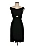 Parker 100% Polyester Solid Black Cocktail Dress Size L - photo 1