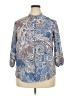 Unbranded Paisley Blue 3/4 Sleeve Blouse Size XXL - photo 1