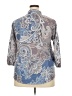 Unbranded Paisley Blue 3/4 Sleeve Blouse Size XXL - photo 2
