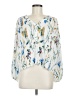 Maje 100% Polyester White 3/4 Sleeve Blouse Size Med (2) - photo 1