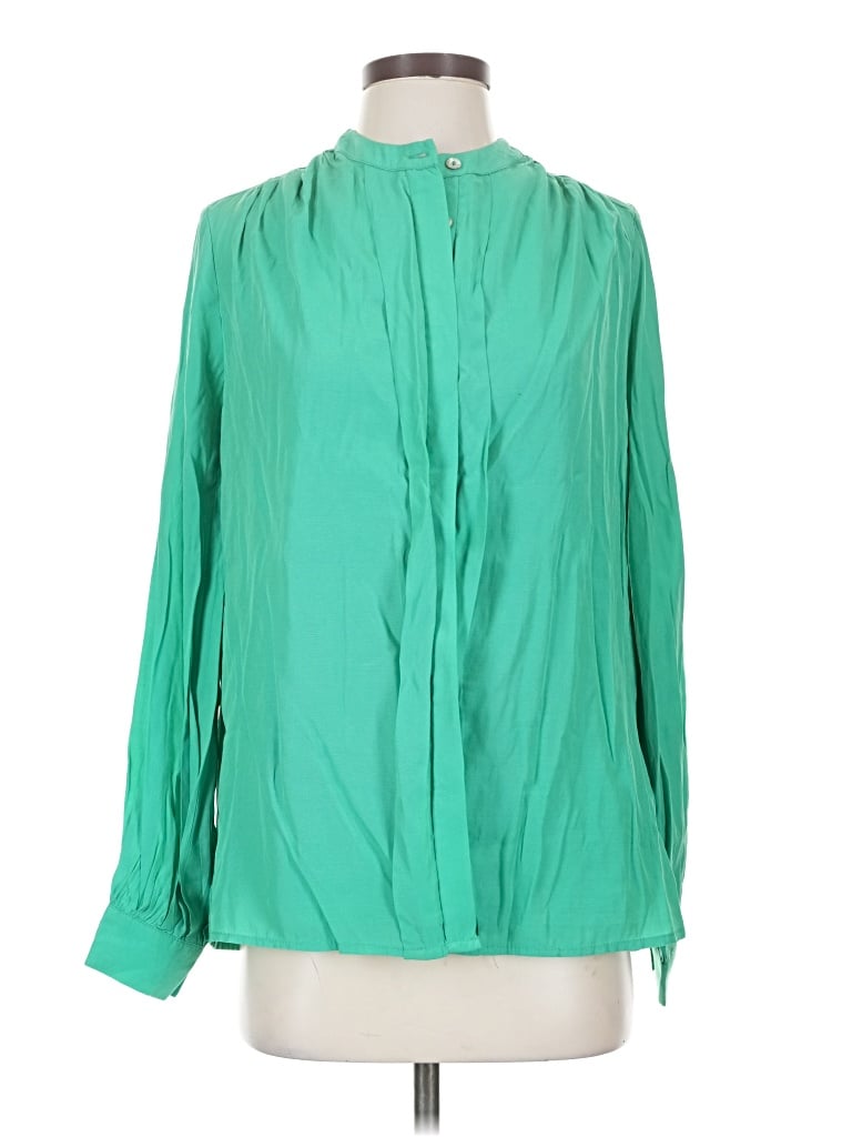 Assorted Brands Long Sleeve Blouse In Green