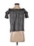 Laju 100% Cotton Black Short Sleeve Blouse Size XS - photo 1