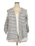 Miss Chievous 100% Rayon Stripes Ivory Blazer Size 22 - 24 - photo 1